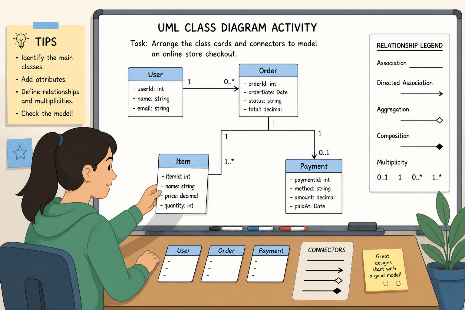 UML class diagram activity